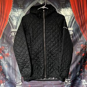 Columbia Puffer Jacket Women's S Black Quilted Full-Zip Insulated Hooded Winter